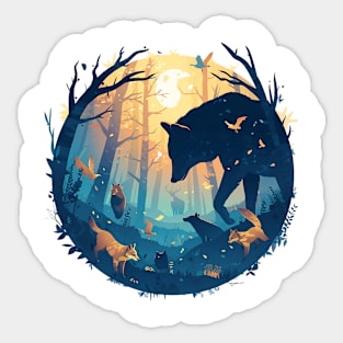 wolves Sticker